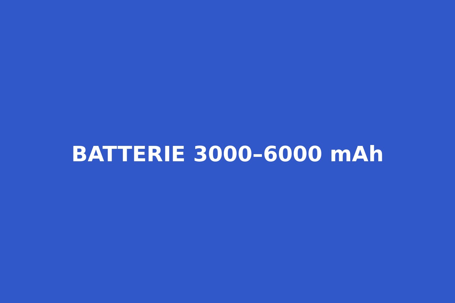 Etichetta blu con la scritta Batterie 3000–6000 mAh – categoria batterie LiPo per modellismo radiocomandato