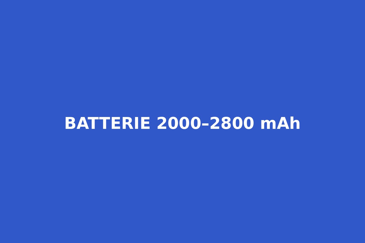 Etichetta blu con la scritta Batterie 2000–2800 mAh – categoria batterie ad alta capacità per modellismo RC