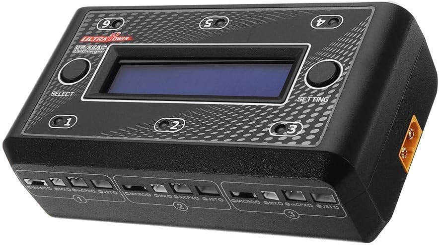 Caricabatterie UP-S6AC 6X1S per Batterie LiPo/LiHV AC/DC - Ricarica Multipla e Sicura per Droni e Modellismo