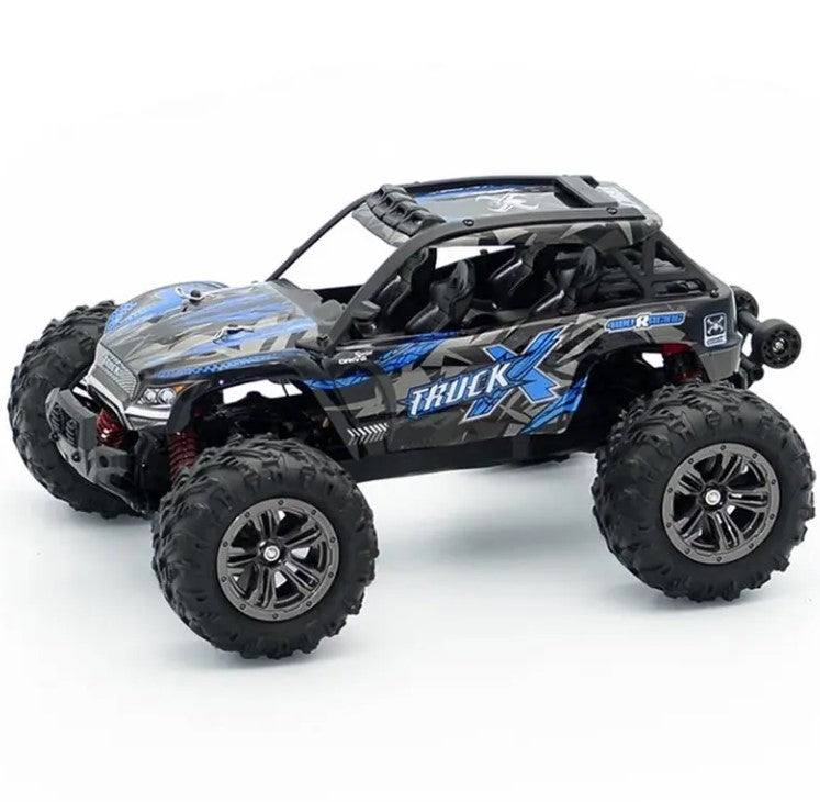 1/16 Q901 RC Avto 4WD Off-Road – Bigfoot Tovornjak z Brushless Motorjem | Daljinsko Vodeno Vozilo za Otroke in Odrasle | Puščavski Terenski Tovornjak, Modre Barve