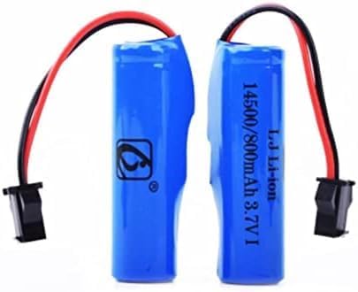 2 Pieces 3.7V 800mAh Lithium Ion Batteries with SM-2P Connector, Compatible with Model C2 D828