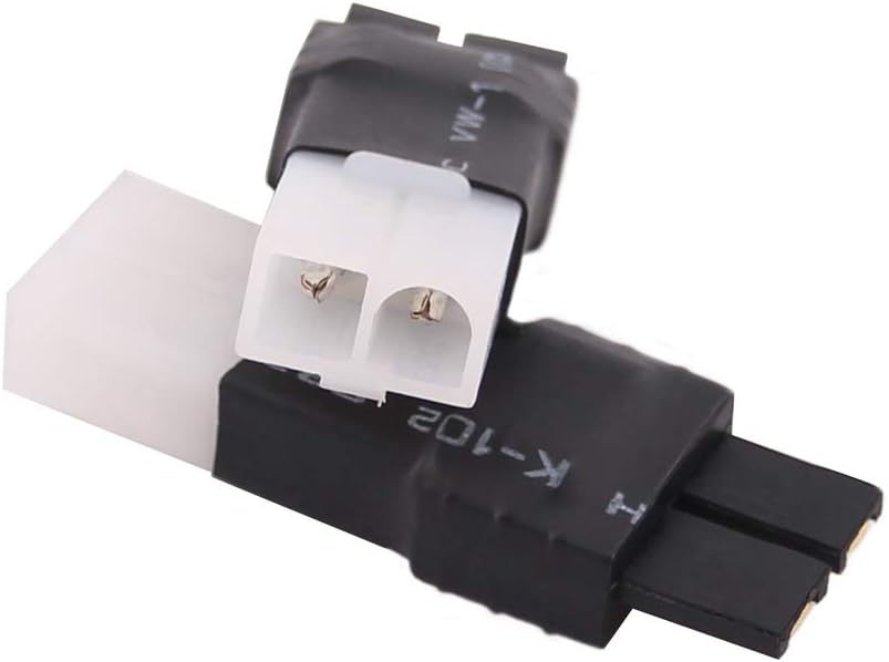 Set 3 Adattatori Connettore Maschio Traxxas a Femmina Big Tamiya | Compatibili, Durevoli, Eco-friendly, Nero