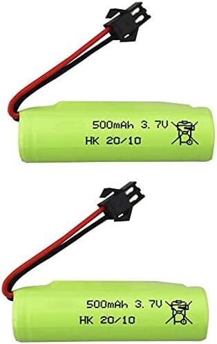 2 Pieces 3.7V 500mah lithium battery for DE35 DE38 DE40 DE50 TB202 TB201 TM201 TM202 TC141 DE44 DE55 TS201 TD202 TD161 Double Face Roll stunt RC Car Kids Toy