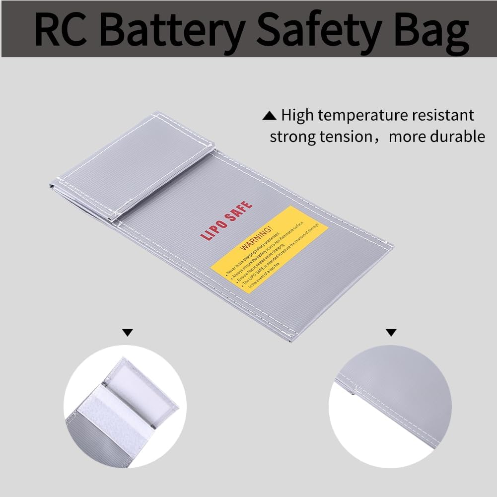 Lipo Bag Fireproof battery bag ideal for charging fire resistant Lipo batteries (Size 185 x 75 x 60 cm)