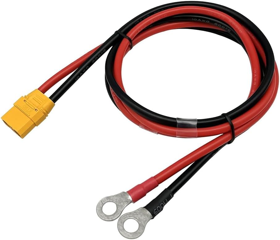 2 Pieces XT60 Parallel Male to 2 Female and Female to 2 Male 14AWG Cable | RC Lipo Battery Adapters | Drones, Cars, Airplanes, Model Builders