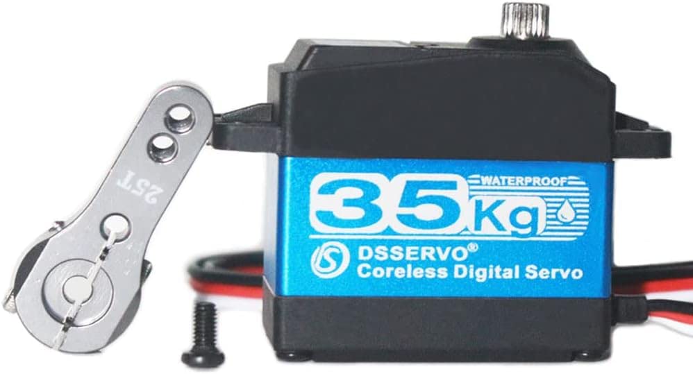 Servomotore Digitale Coreless DS3235 PRO 7.4V 35KG | Impermeabile | Rotazione 180° | Ingranaggi Alluminio Inossidabile per Auto e Camion RC