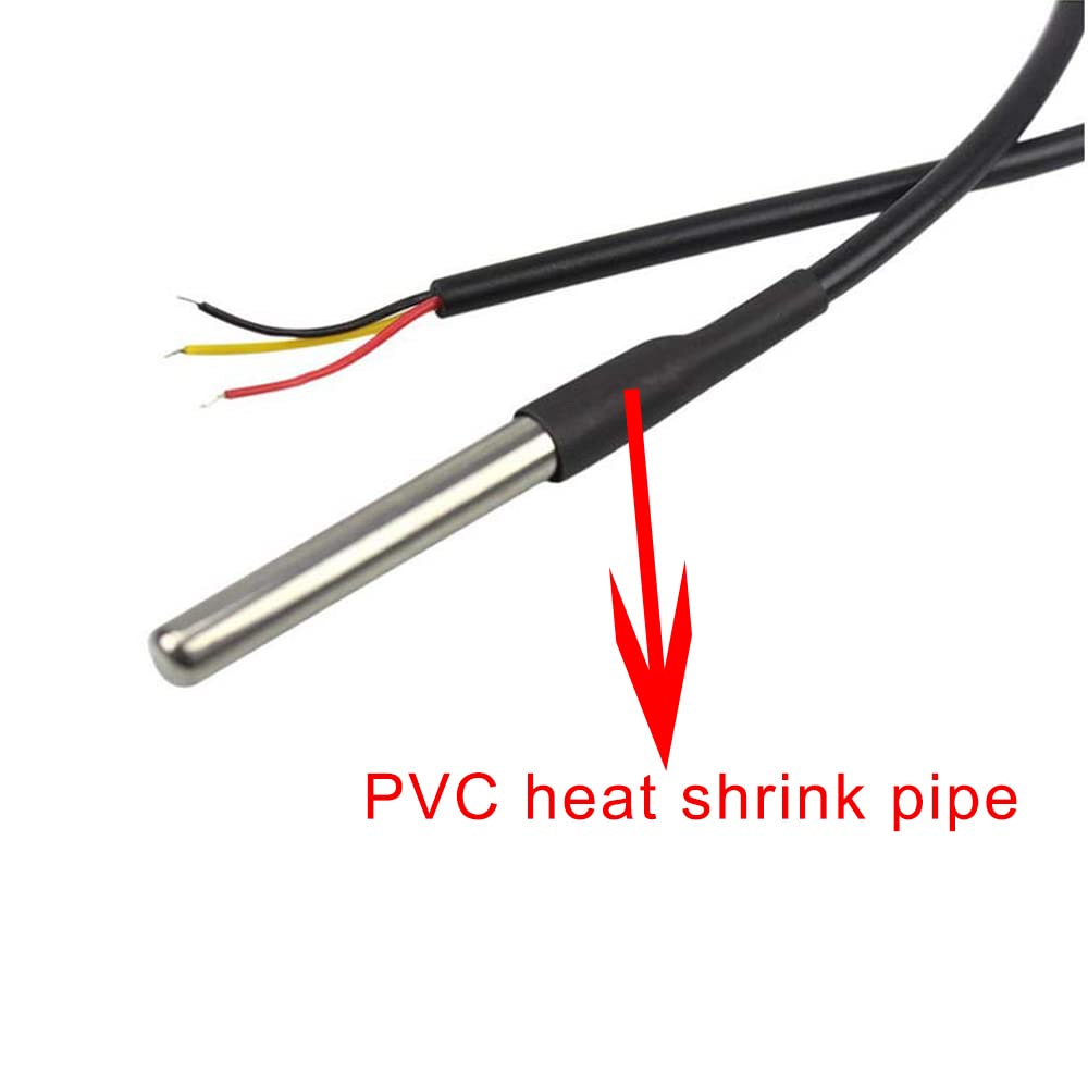 DS18B20 Sonda di Temperatura Digitale Impermeabile | Compatibile con Arduino, Raspberry Pi