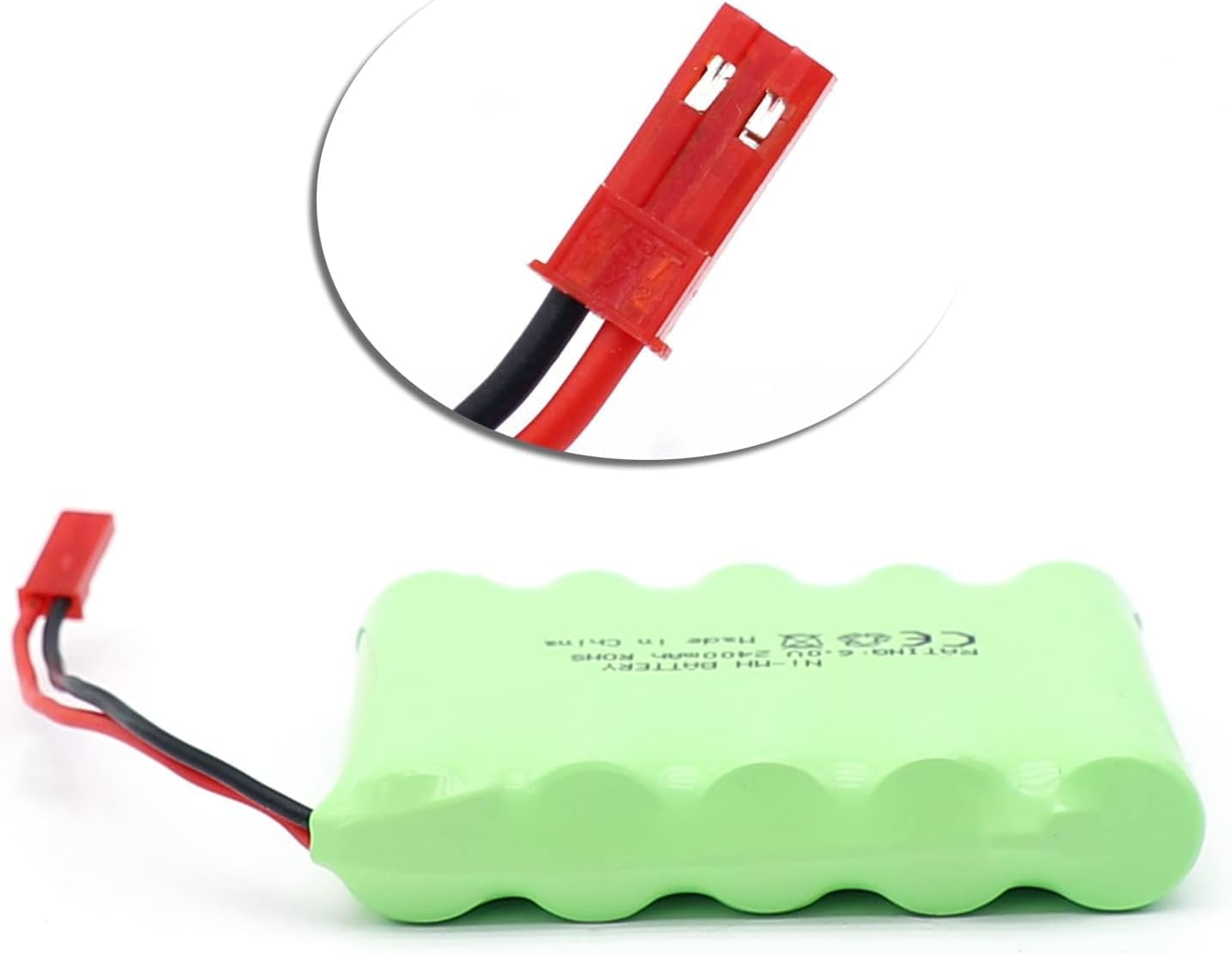 RC baterija 6V 2400mAh Ni-MH AA s JST utikačem za RC automobil, brod, tenk
