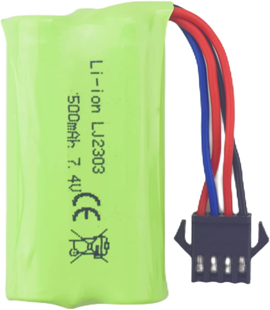 Batterie al Litio 7.4V 500mAh Alta Velocità | 2 Pezzi | Compatibili con EC16 DE85