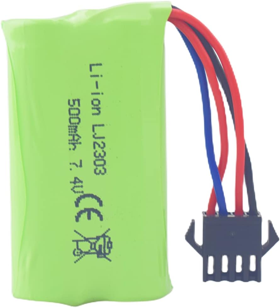 2400mAh 4.8V AA Ni-MH Battery Rechargeable SM 2P Plug For HY800 F1 F3 RC Boat RC Bus USB Cable SM 2P