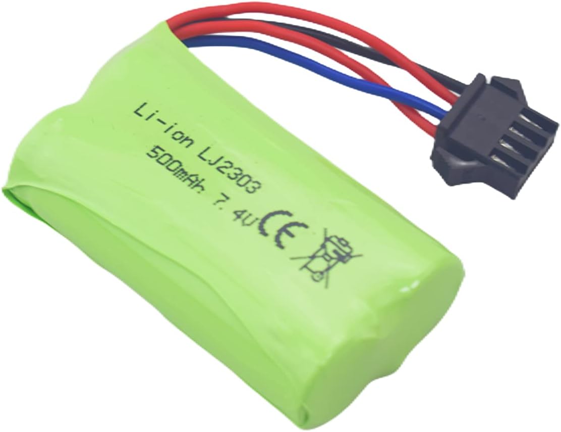 Batterie al Litio 7.4V 500mAh Alta Velocità | 2 Pezzi | Compatibili con EC16 DE85