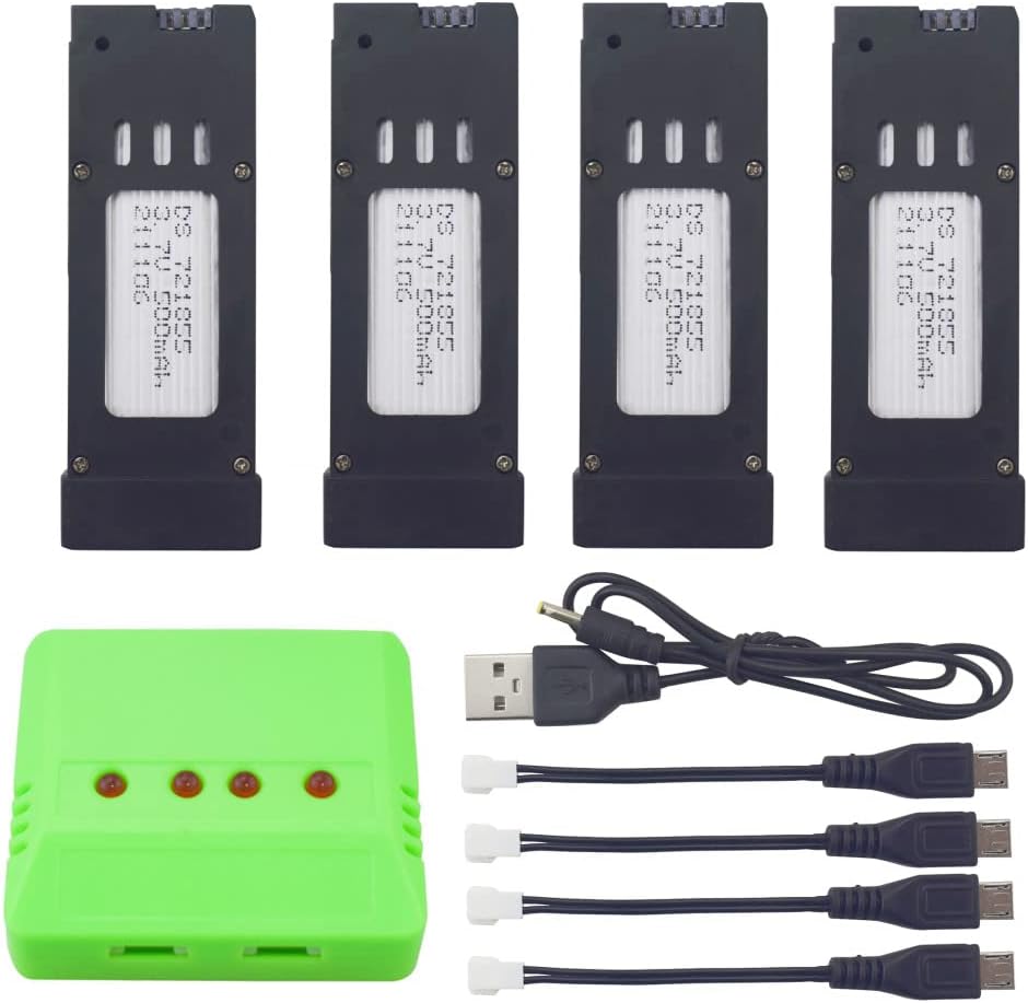 3 Pieces Battery 3.7V 500mAh LiPO Battery for E58 S168 JY019 Quadcopter Spare Parts RC Drone Battery