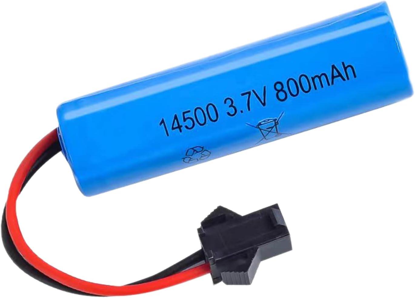2 Pieces 3.7V 800mAh Lithium Ion Batteries with SM-2P Connector, Compatible with Model C2 D828