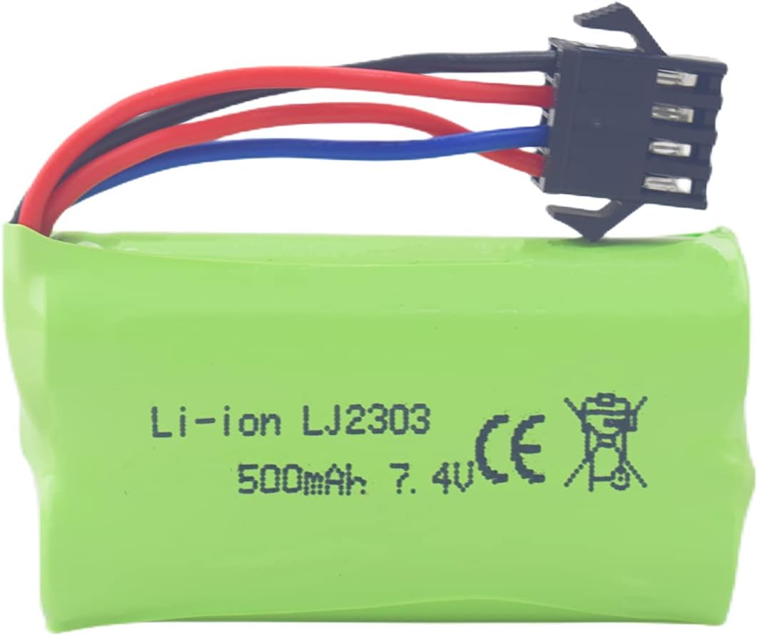 Batterie al Litio 7.4V 500mAh Alta Velocità | 2 Pezzi | Compatibili con EC16 DE85