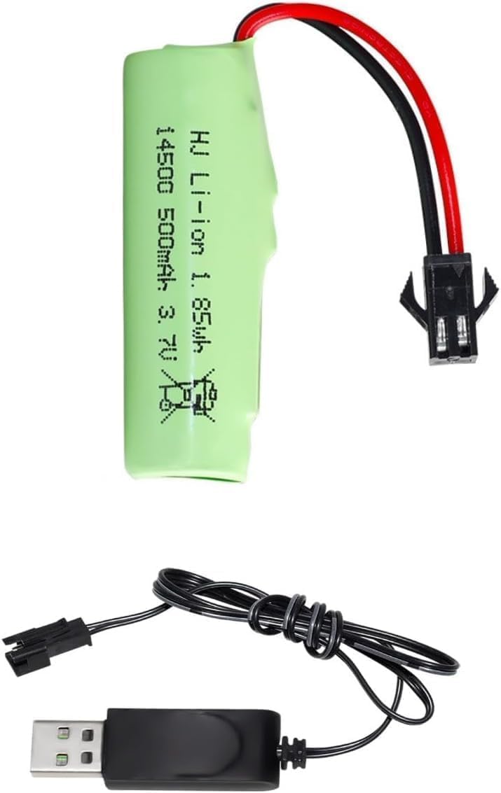 Batteria Li-Ion 3.7V 500mAh con USB per Auto RC DE35 DE38 DE40