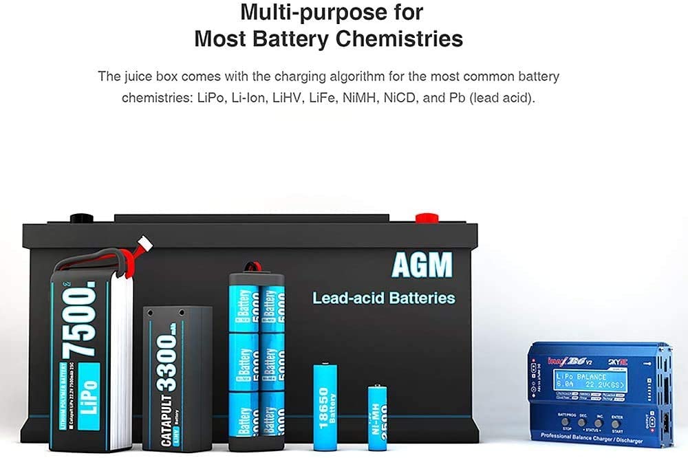 SkyRC iMAX B6 V2 Charger 60 W 6 A DC/DC Converter Compatible with DJI Mavic Inspire NiMH/NiCd/LiPo/LiHV/Life/Li-Ion/Pb Smart Battery