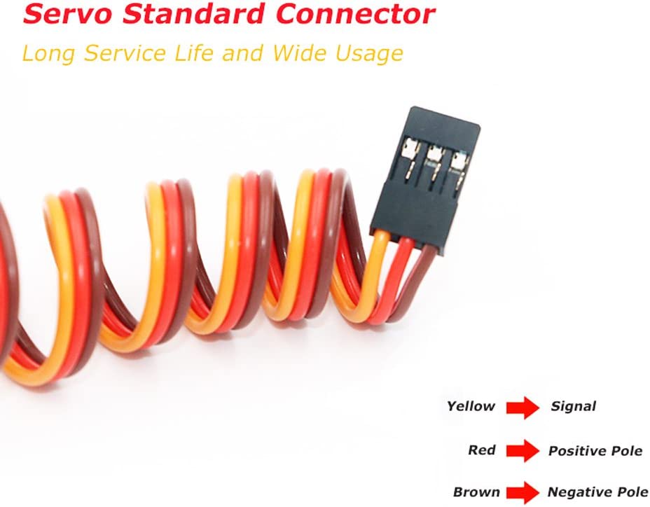 Digital Servomotor DS5160 7.4V 60KG with 18T Cam Servomotor for Robotic Truck Model Baja Car 1/10 (180 degrees)