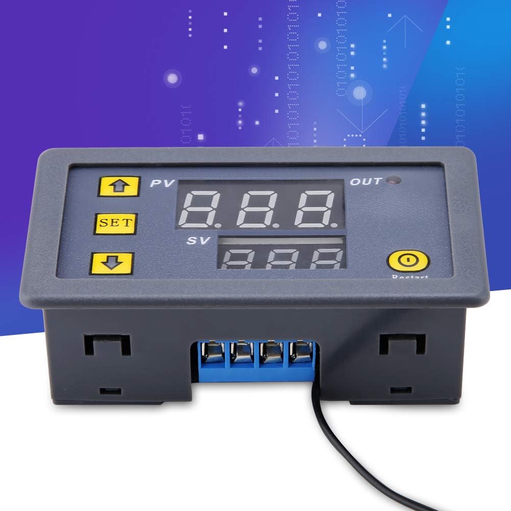 Regolatore di Temperatura Digitale W3230 DC 12V | Display LED | Range -50°C a +110°C | Carico 20A, Sonda NTC 10K Inclusa