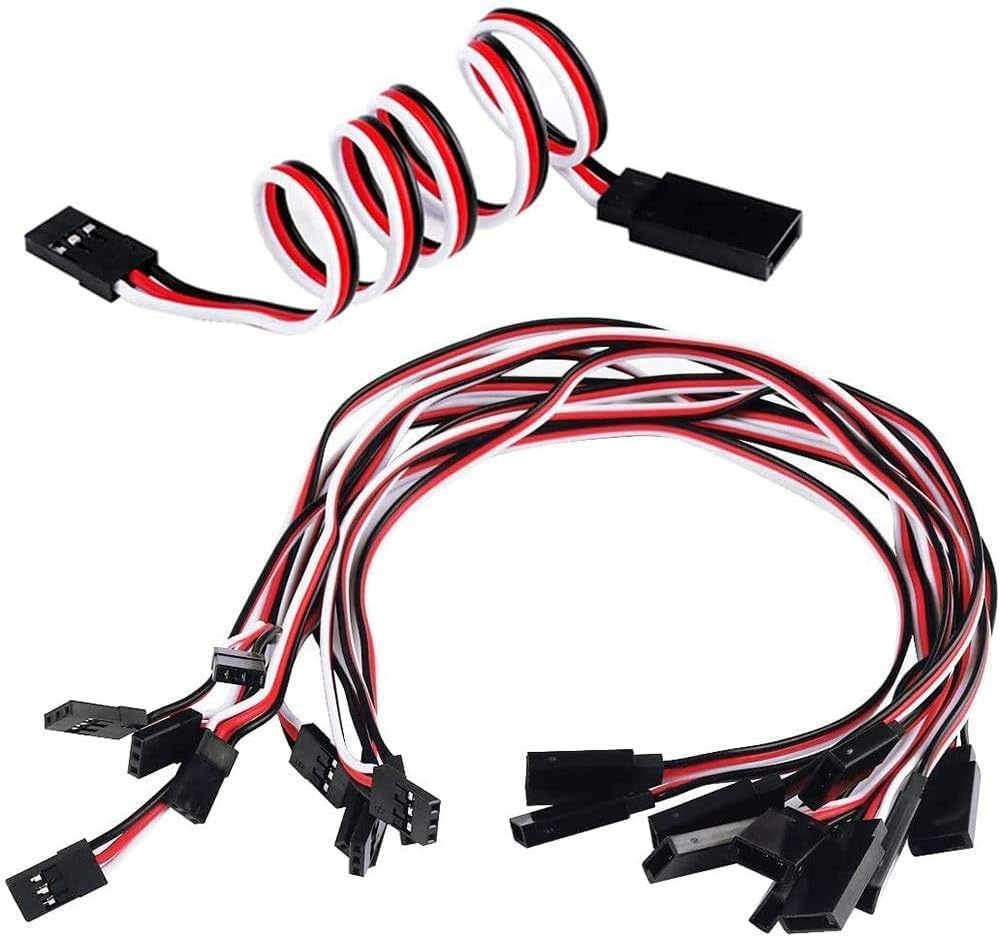2 Pieces XT60 Parallel Male to 2 Female and Female to 2 Male 14AWG Cable | RC Lipo Battery Adapters | Drones, Cars, Airplanes, Model Builders