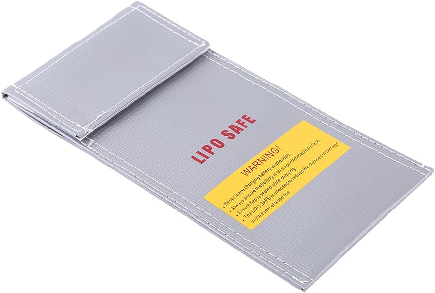 Lipo-taske Brandsikker batteritaske Ideel til opladning af Lipo-batterier Brandsikker, (Størrelse 185 x 75 x 60 cm)