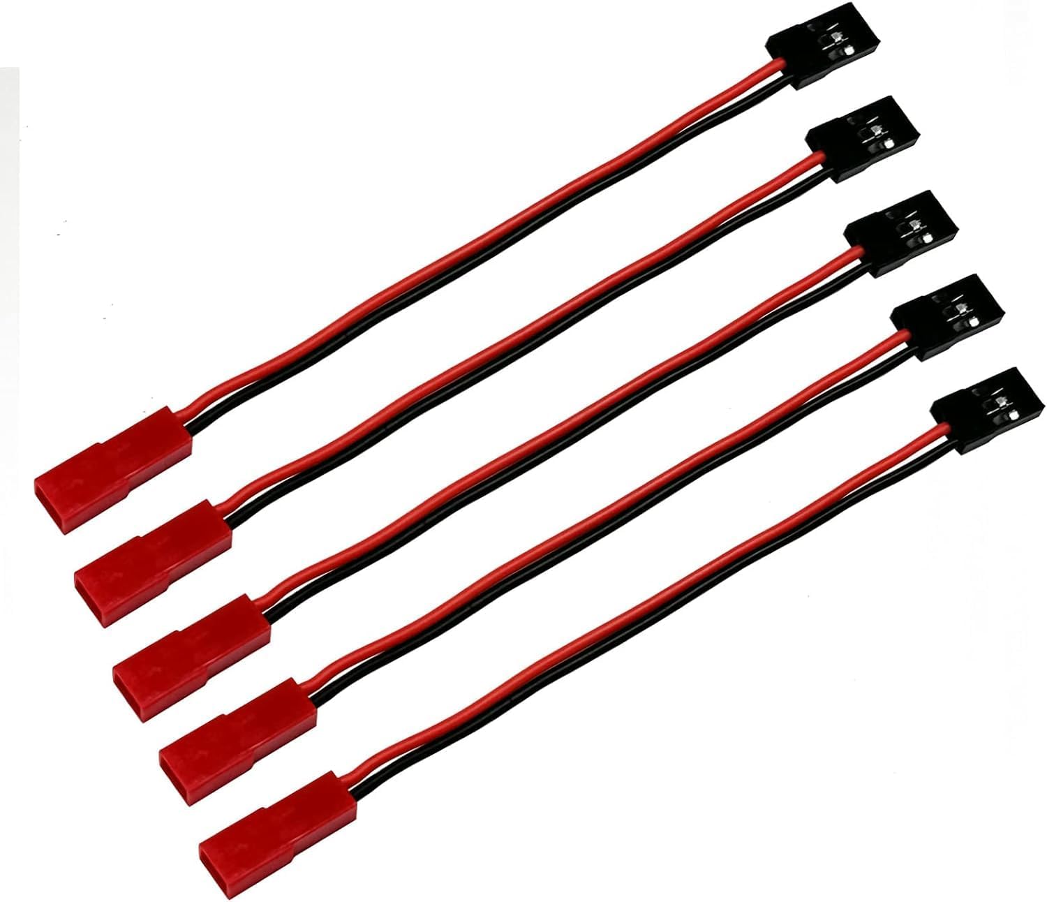 2 Stück XT60 Parallelkabel Stecker auf 2 Buchsen und Buchse auf 2 Stecker 14AWG | RC Lipo Akku-Adapter | Drohnen, Autos, Flugzeuge, Modellbau
