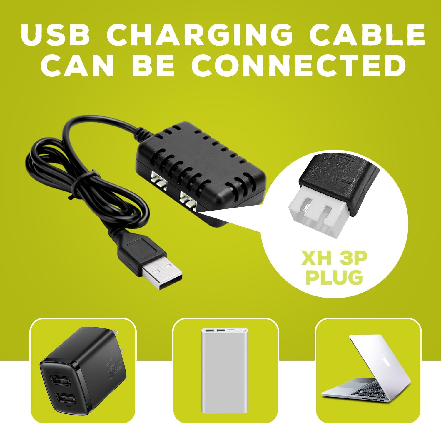 Set van 4 Li-ion 3.7V 3000mAh batterijen met USB laders voor RC auto's | DE45 DE42