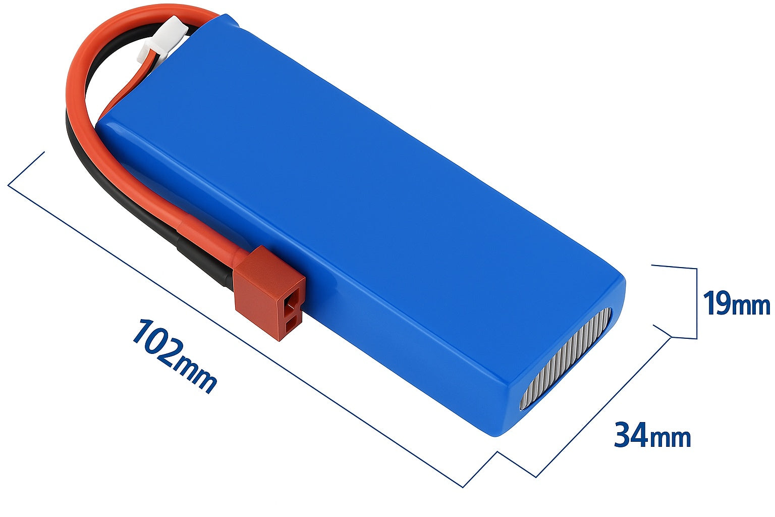 Batteria Lipo 7.4V 3000mAh 2S con Connettore T Plug – Compatibile con Wltoys 144001 1/14 RC Auto – Ricambio ad Alte Prestazioni per Modelli Radiocomandati
