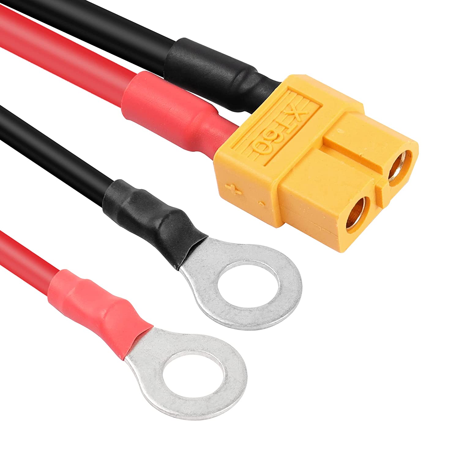 Cavo XT60 Femmina a O Ring Terminal | 1Mt 12AWG Filo di Silicone | Per RC Lipo e Drone Racing FPV, Rosso