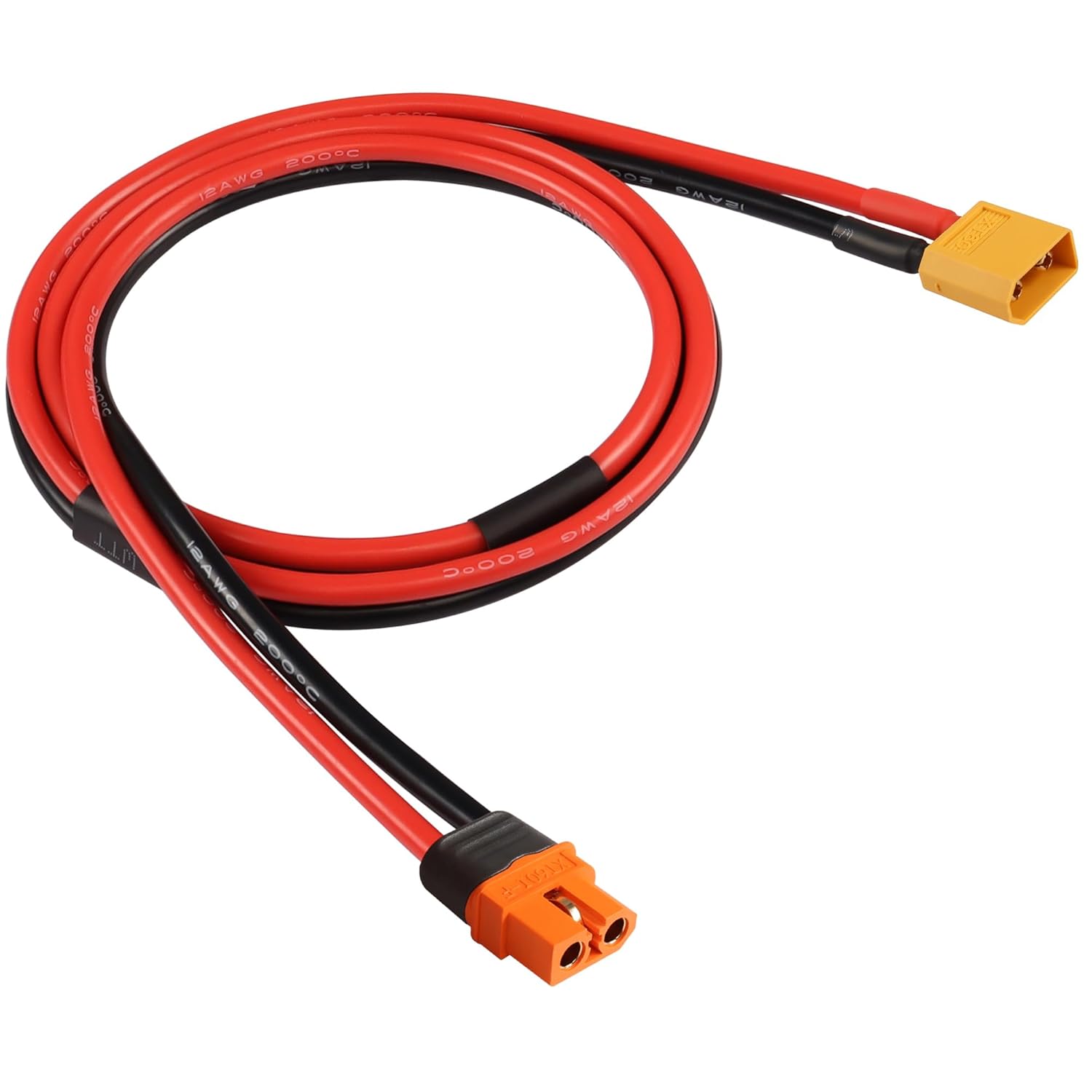 Cavo Prolunga XT60i 1 Metro 12AWG XT60 Maschio XT60i Femmina Silicone LiPo E-Bike Power Station
