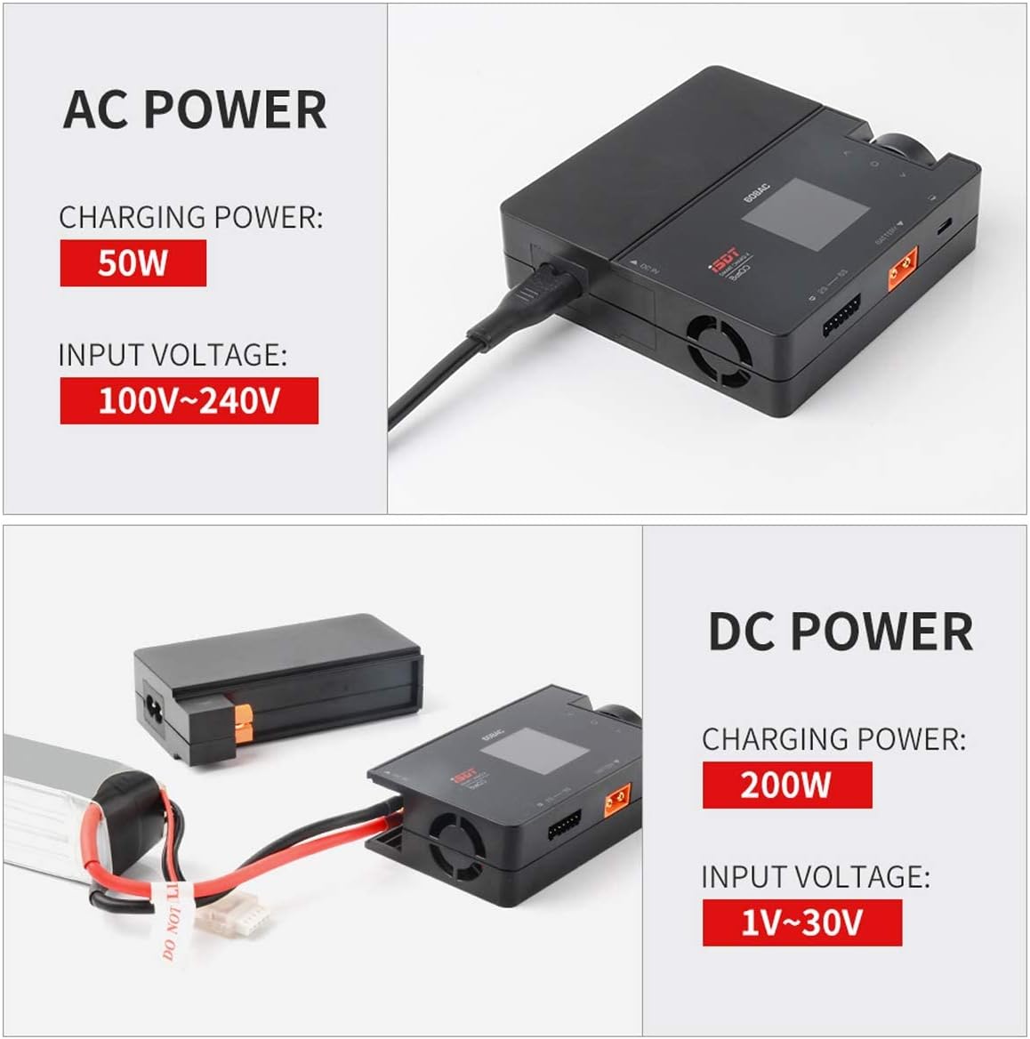 Caricatore 608AC Bilanciatore Intelligente - Adattatore AC/DC per Batterie LiPo, LiFe, NiMH