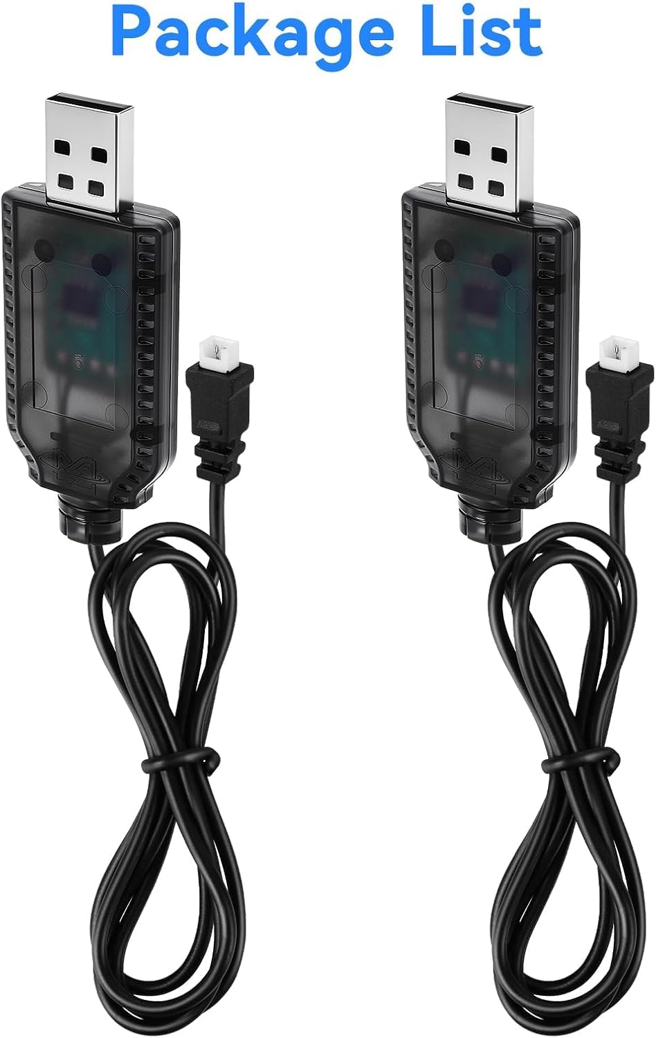 2 Cavi Caricatore USB 3.7V JST 1.25 per Batterie LiPo 1S Arduino