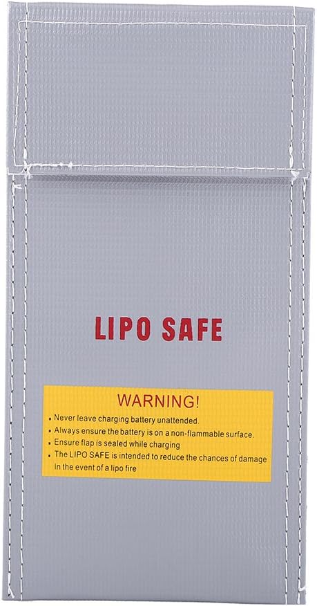 Lipo-taske Brandsikker batteritaske Ideel til opladning af Lipo-batterier Brandsikker, (Størrelse 185 x 75 x 60 cm)