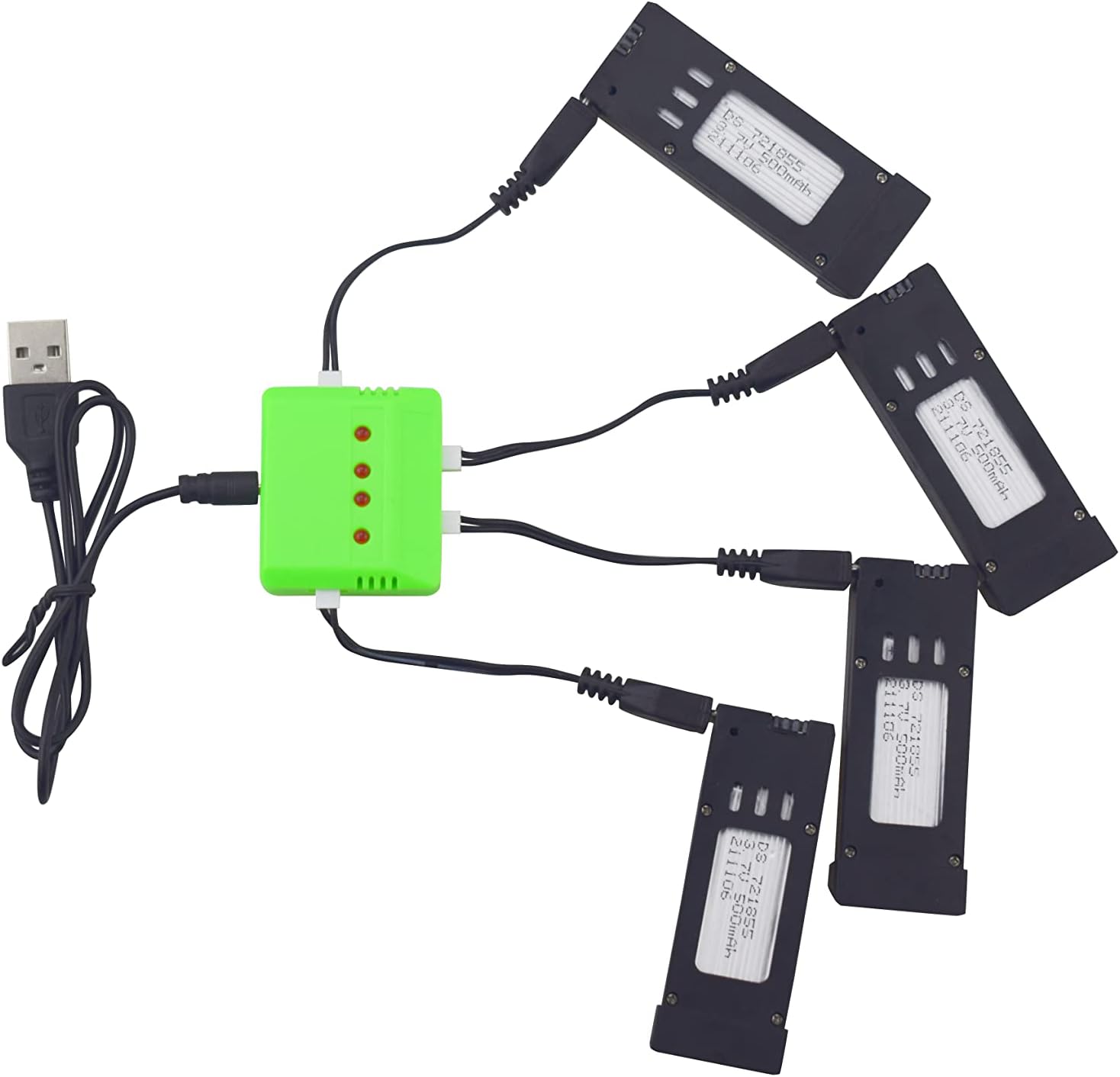 3 Pieces Battery 3.7V 500mAh LiPO Battery for E58 S168 JY019 Quadcopter Spare Parts RC Drone Battery