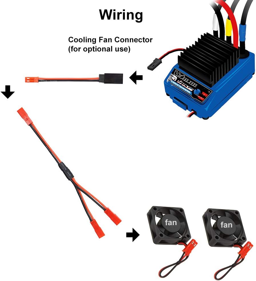 2 stk XT60 parallelkabel han til 2 hun og hun til 2 han 14AWG | RC Lipo batteriadaptere | droner, biler, fly, modelbygning