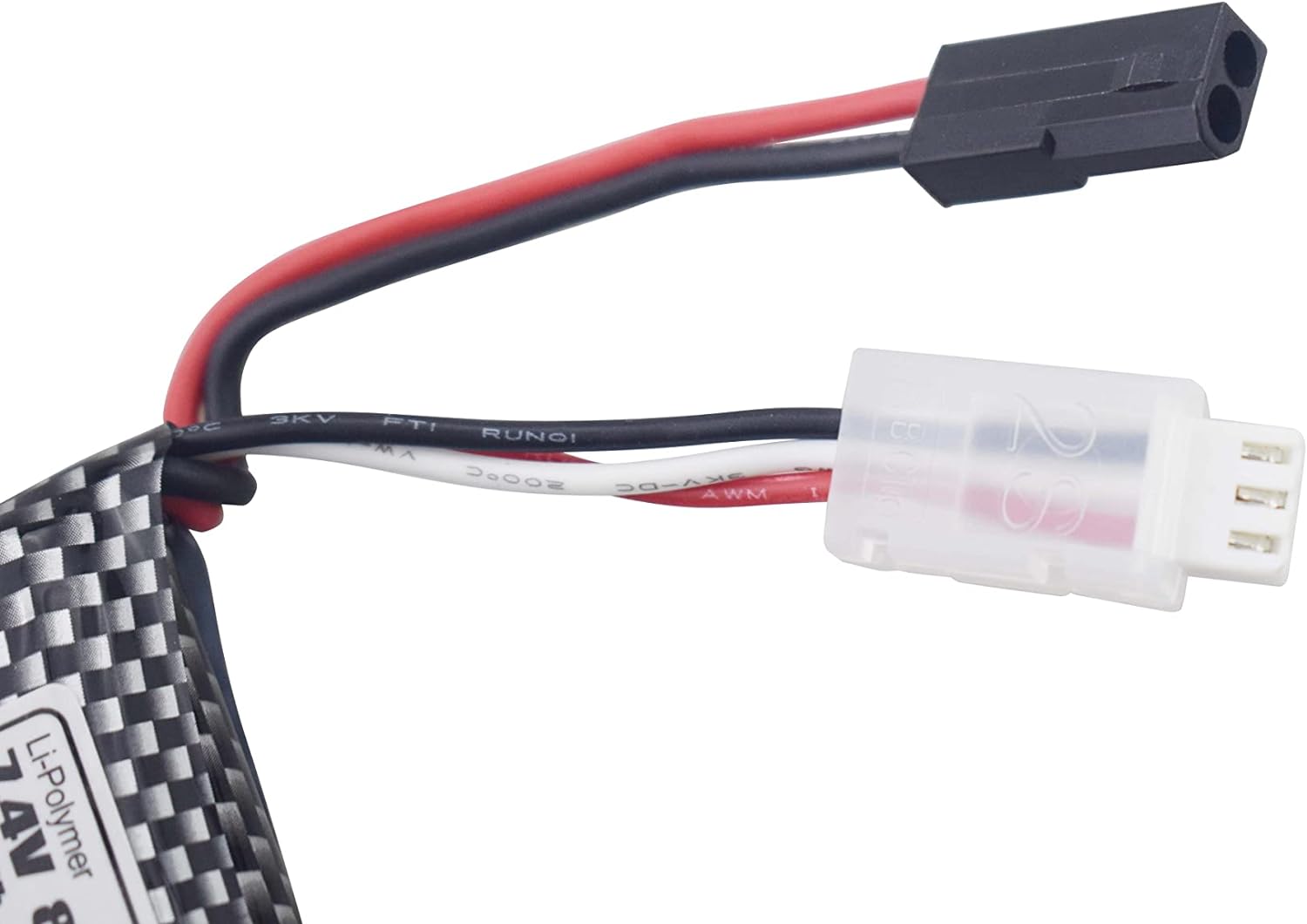 2er-Set Lithium-Batterien 7.4V 800mAh 5500-2P - Kompatibel mit ferngesteuerten Autos 9130, 9135, 9136, 9137, 9138, 9145 - Ideal für RC-Off-Road-Fahrzeuge