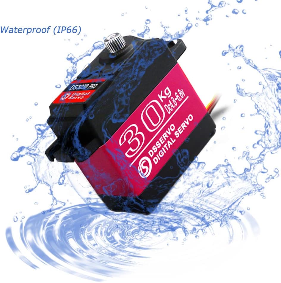 DS3230 PRO 7.4V 30KG Digital Servomotor with 25T Cams for Robotic Truck Model Baja Car 1/10 (180 degrees)
