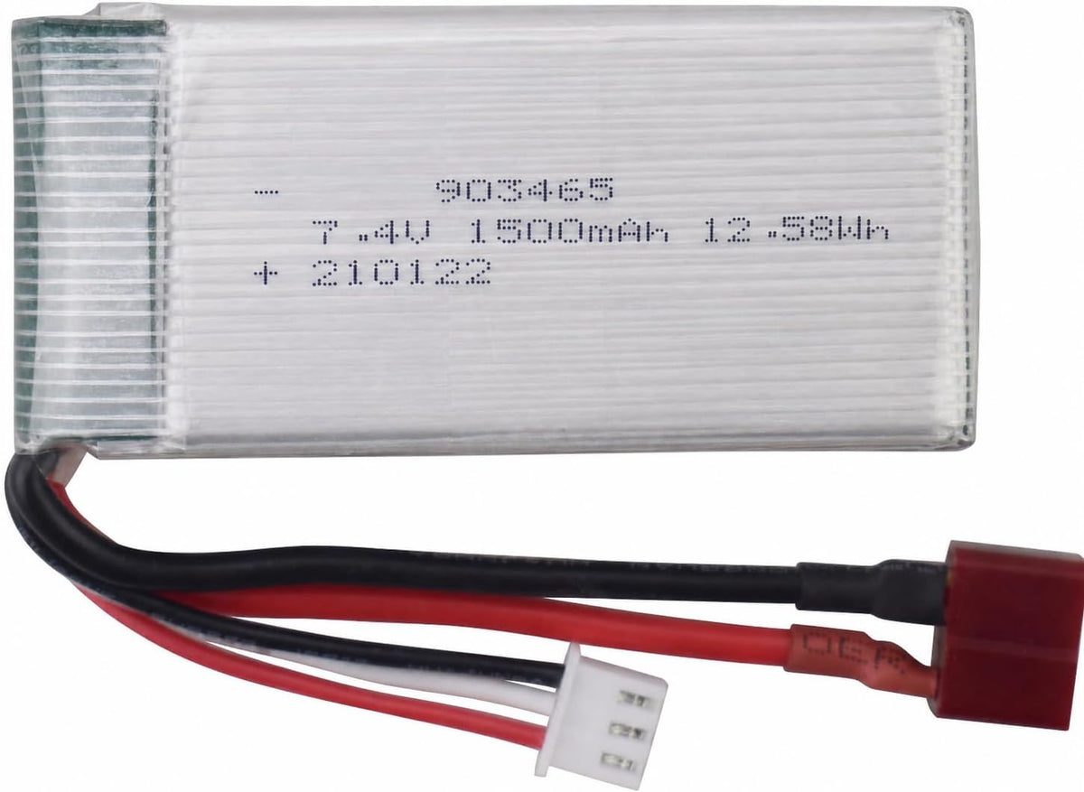 Batteria al Litio 7.4V 1500mAh per Auto RC | Compatibile con 9200, 9200E, HB101, 200E, 9202E, 9203E, 9204E, 9205E, 9206E, 2995, YC300, HM101, HM123, 9125, S920