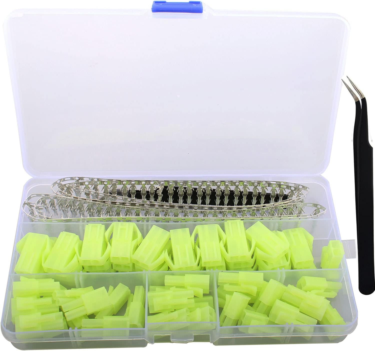 Set with 30 Pieces Mini Tamiya Connectors 2 Pin Male Female Crimp Pin Kit Compatible with Tamiya Mini Tamiya RC Model Making