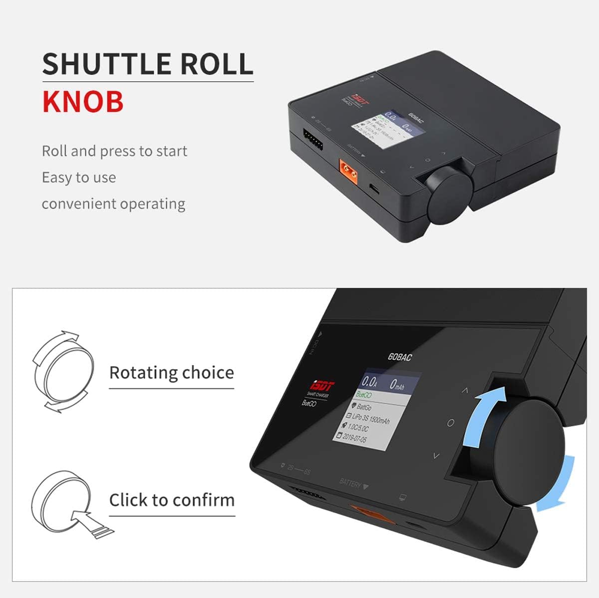 Caricatore 608AC Bilanciatore Intelligente - Adattatore AC/DC per Batterie LiPo, LiFe, NiMH