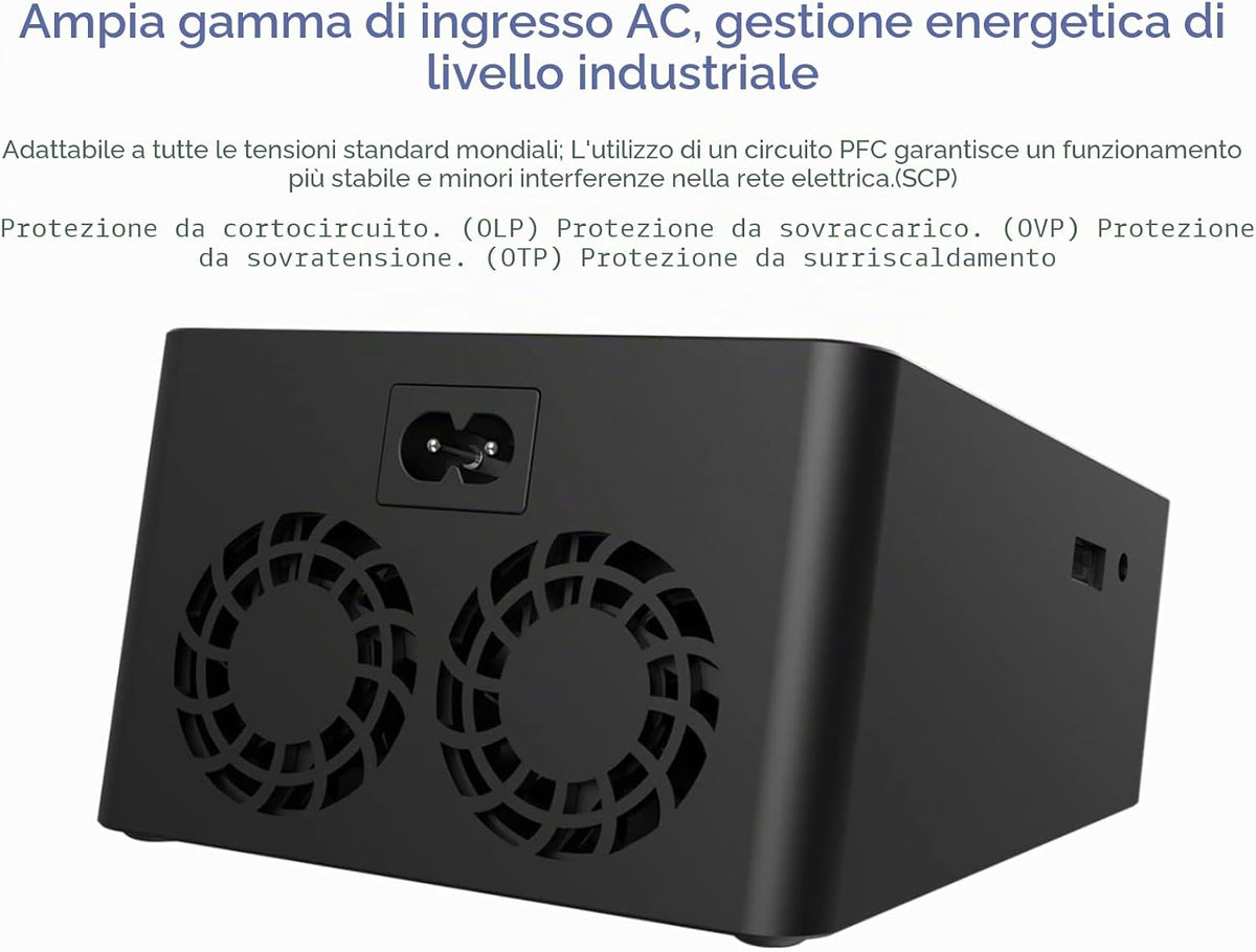 ISDT D2 Mark 2 Caricabatterie Intelligente Dual Channel AC per LiPo LiHV LiFe Li-Ion 1-6S, NiMH NiCd 1-16S, Pb 1-12S