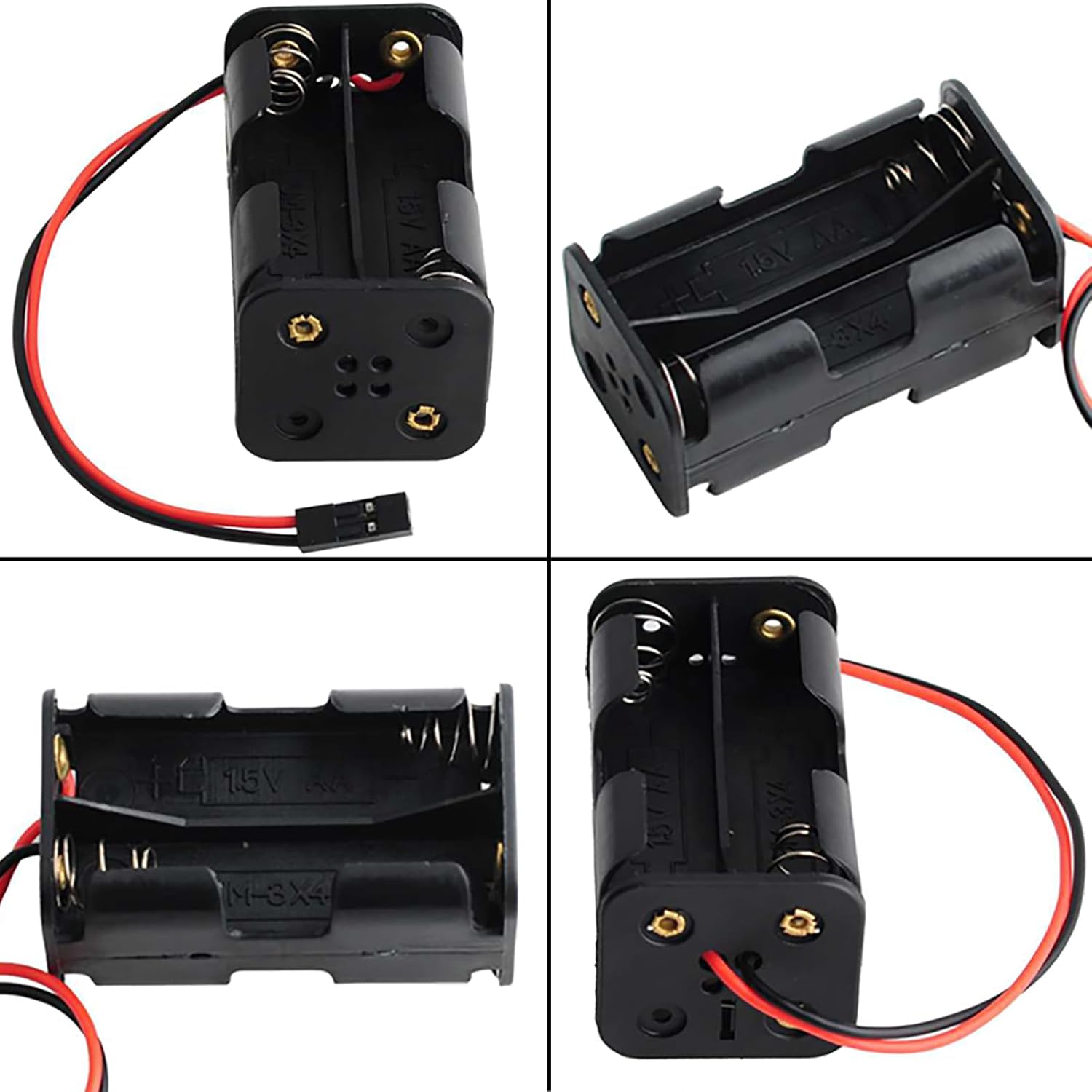 Kit tester per servomotori Servo SG90 9g + RC Micro Servo Tester Controller + Alloggiamento portabatteria 4AA con connettore JR