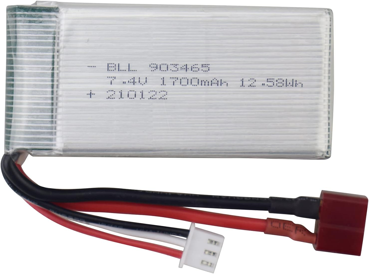 1 Piece Lithium Batteries 7.4V 1700mAh Compatible with 4WD High Speed RC Cars - Models 9200 9200E 9202E