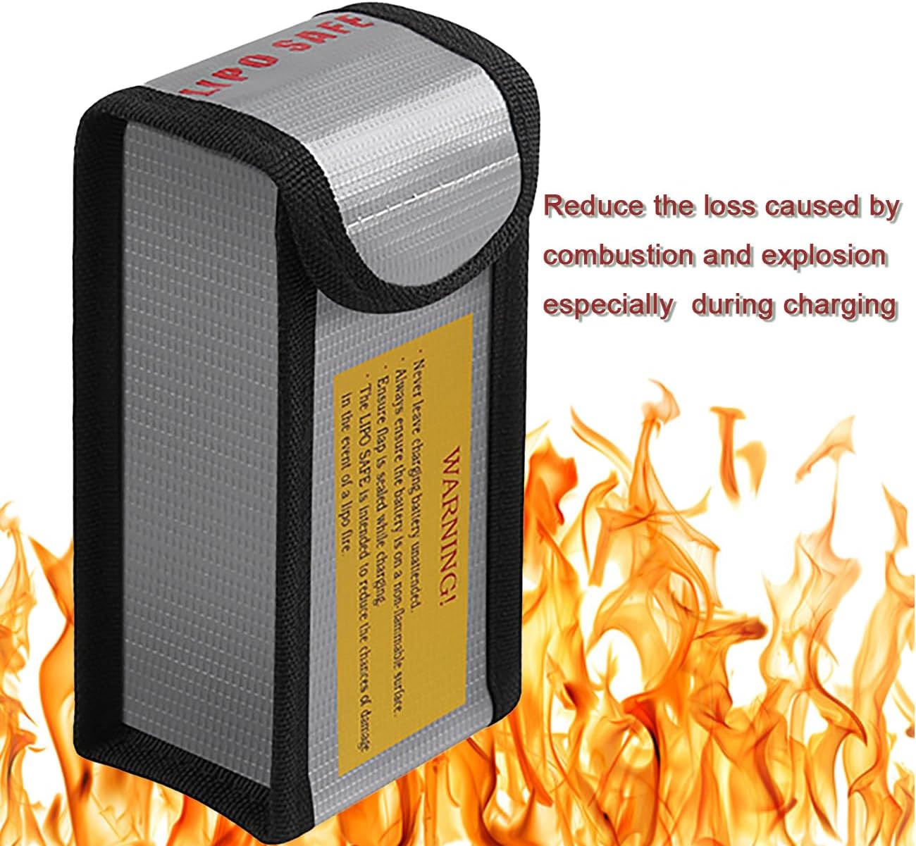 Lipo Bag Fireproof battery bag ideal for charging fire resistant Lipo batteries (Size 185 x 75 x 60 cm)