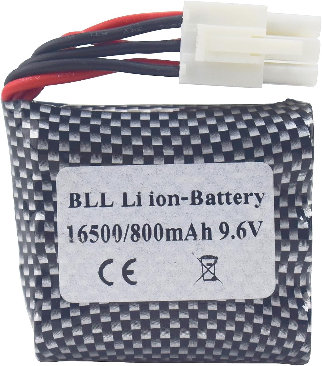 Set di 2 Batterie Ricaricabili Ioni di Litio 9.6V 800mAh 20C | Connettore EL-6P | Caricabatterie USB