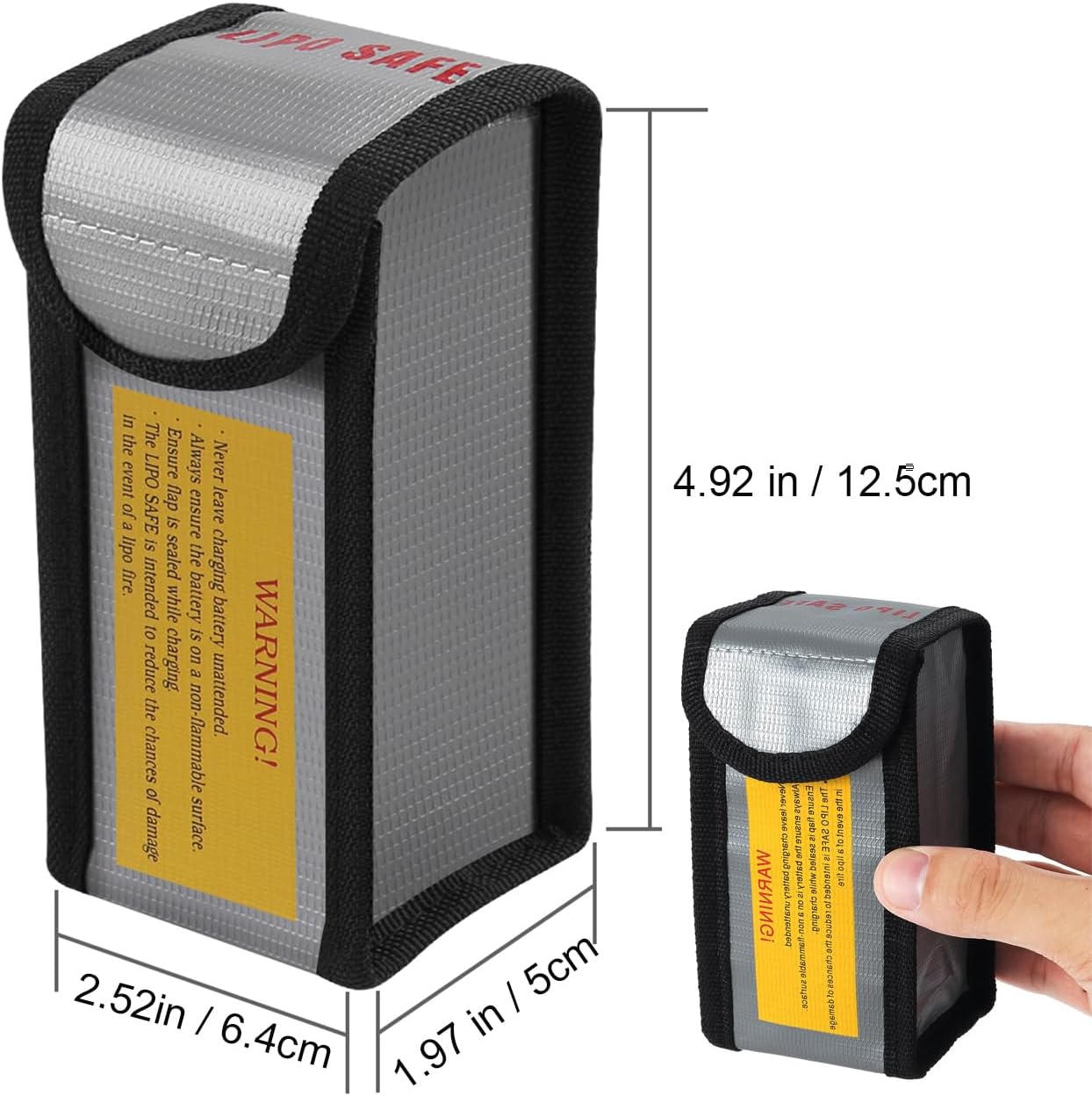 Lipo Bag Fireproof battery bag ideal for charging fire resistant Lipo batteries (Size 185 x 75 x 60 cm)