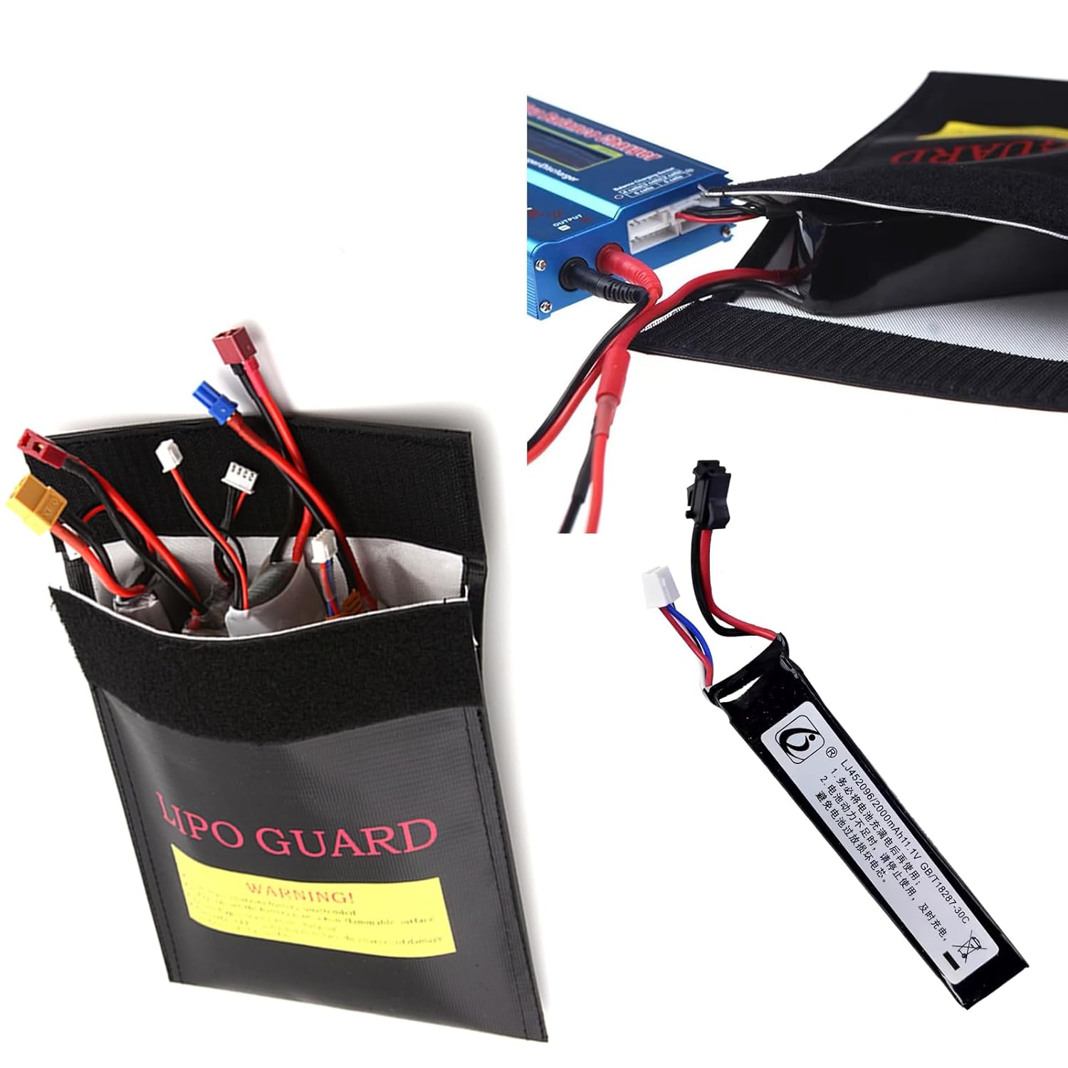 Lipo Bag Fireproof battery bag ideal for charging fire resistant Lipo batteries (Size 185 x 75 x 60 cm)