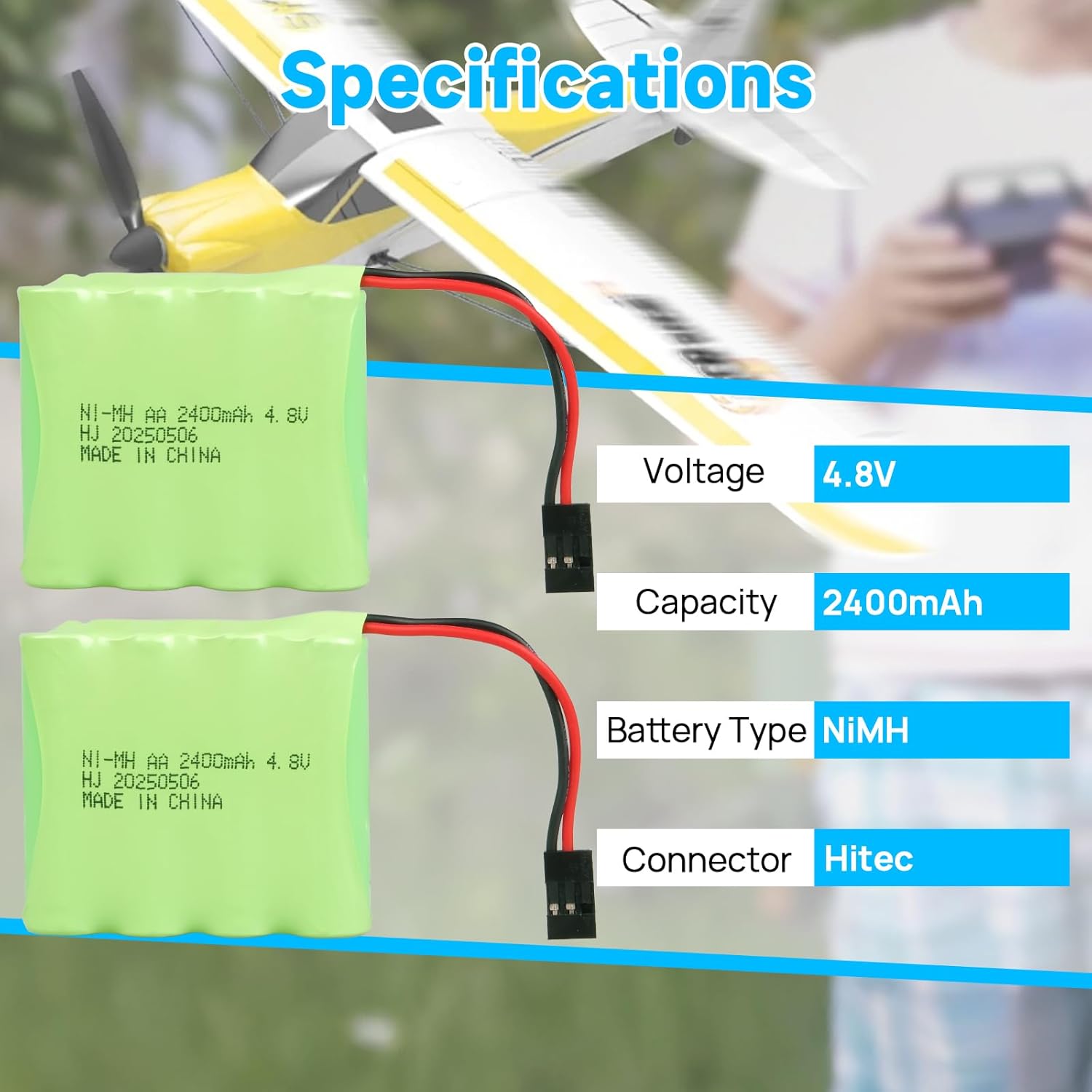 6V Ni-MH 2400mAh Akku für RC Cars