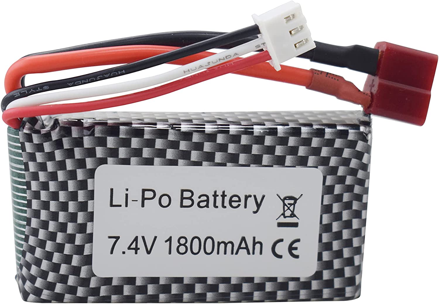 1 Piece Lithium Battery 7.4V 1800mah T-Plug Connector for WLTOYS A959-B A969-B A979-B K929-B 144001 RC High Speed Off-Road Replacement Battery