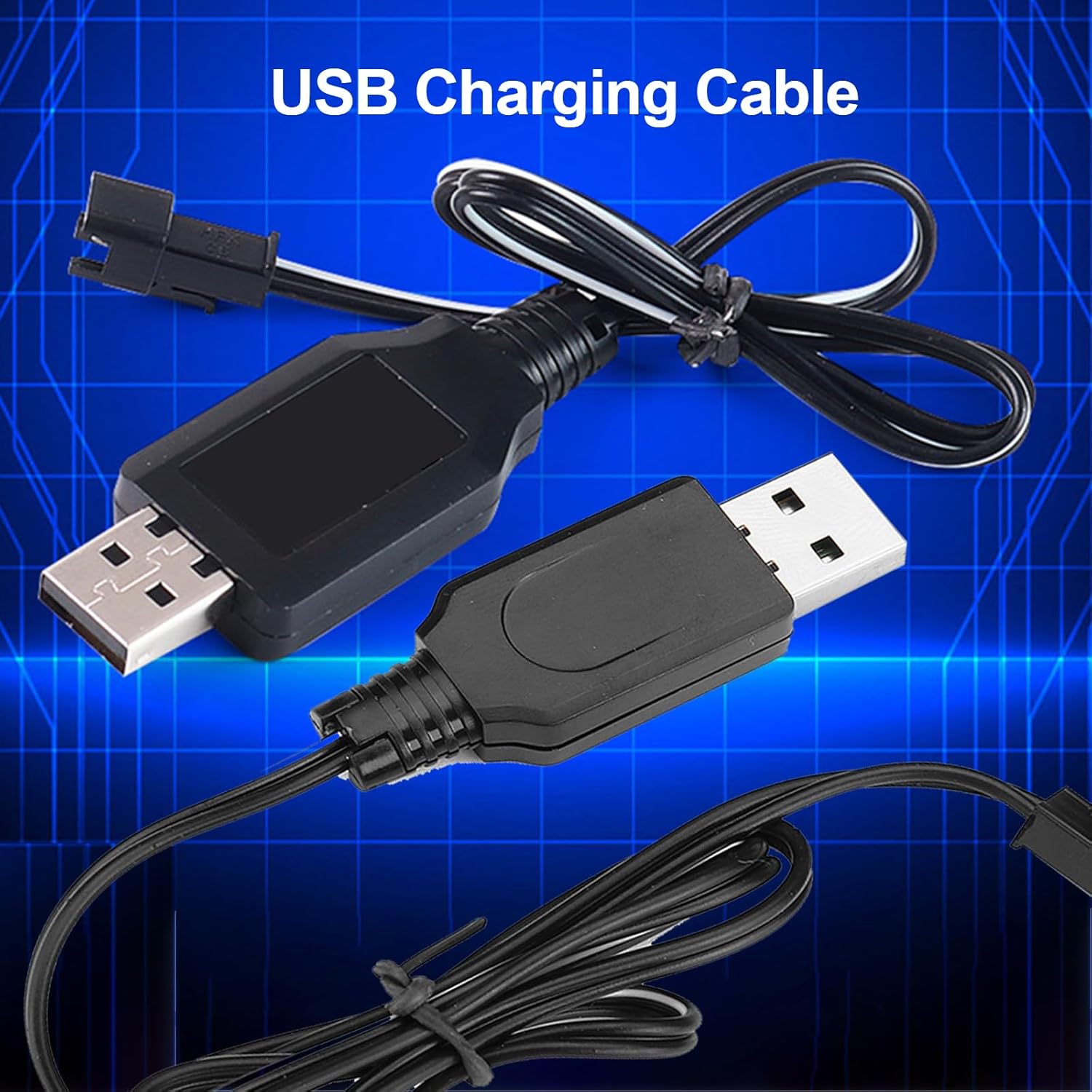 2 Pezzi Caricabatteria USB 3.7V Cavi Caricabatteria RC per Batterie NiCd/NiMH/LiPo con Spina SM-2P Compatibile con Auto RC, Droni FPV