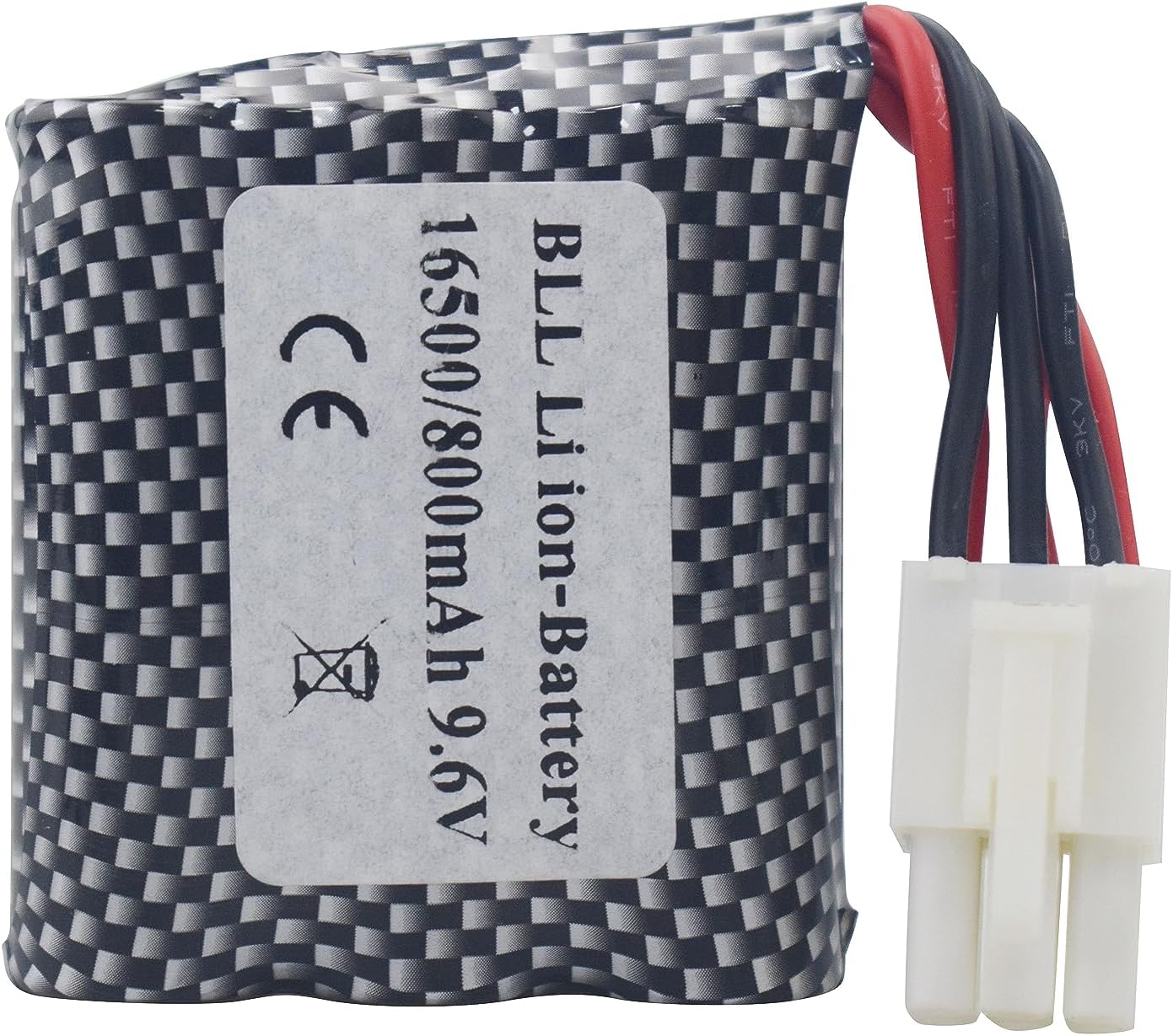 Set di 2 Batterie Ricaricabili Ioni di Litio 9.6V 800mAh 20C | Connettore EL-6P | Caricabatterie USB